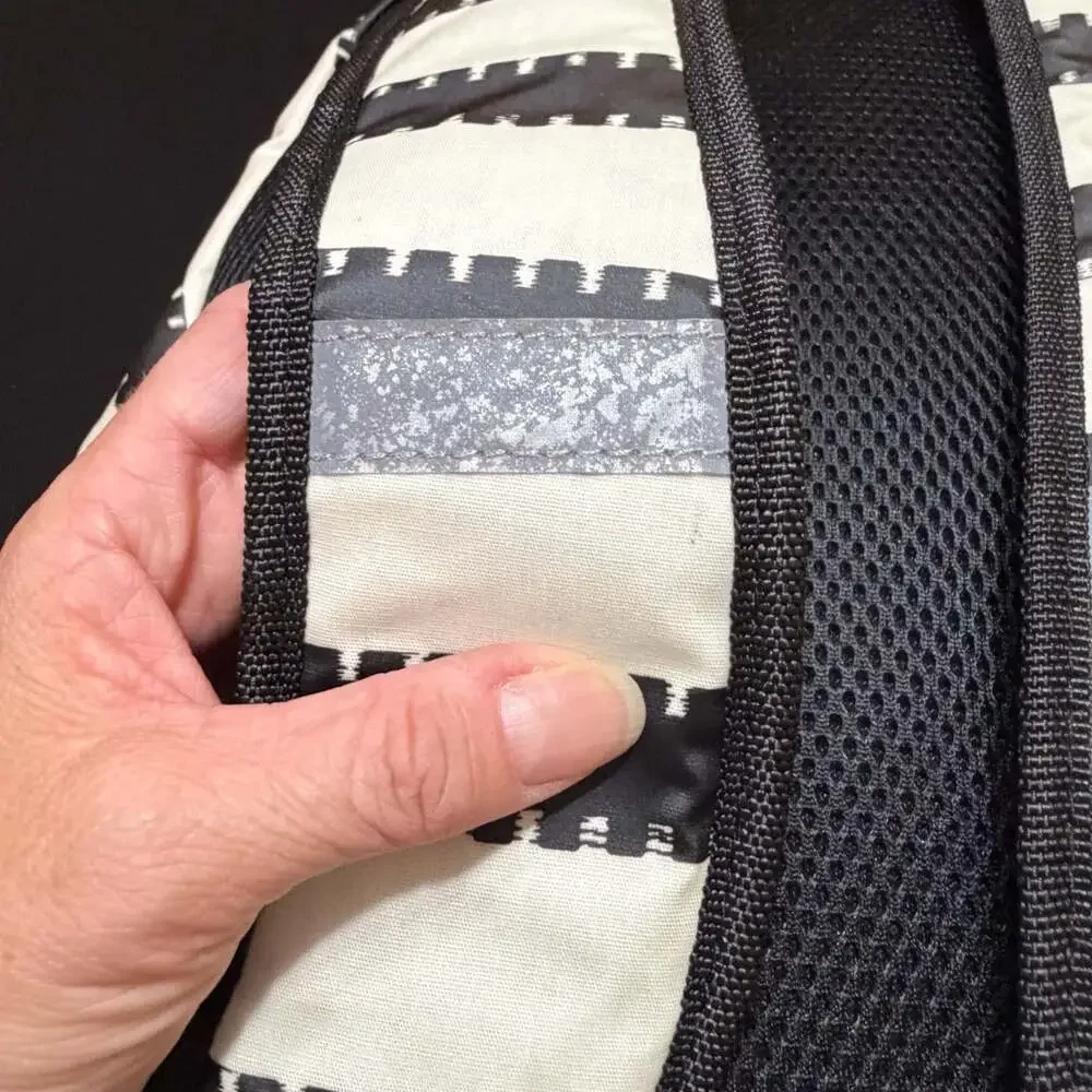 Scout Pack Leader Black & WhiteStriped Nylon Lightweight Backpack